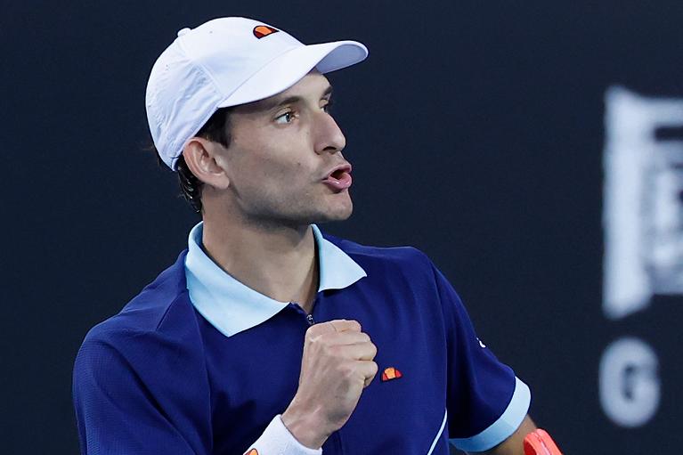 Australian Open, l'esultanza di Francesco Passaro (Getty Images)