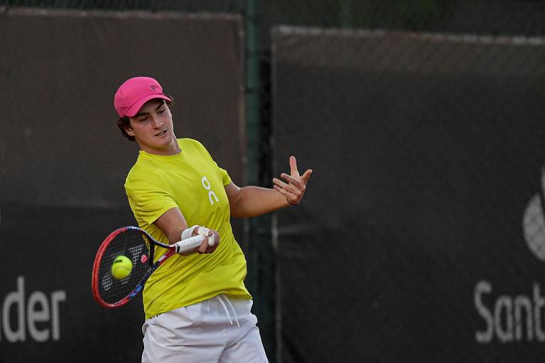 L'impatto di Joao Fonseca col dirittto (Getty Images)