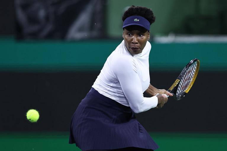 La preparazione di rovescio di Venus Williams (Getty Images)
