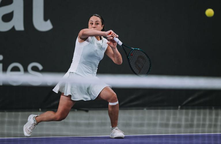 Elisabetta Cocciaretto in azione (foto Getty Images)