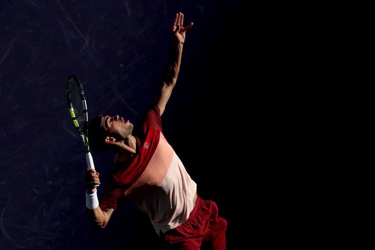 Alcaraz al servizio (Getty Images)