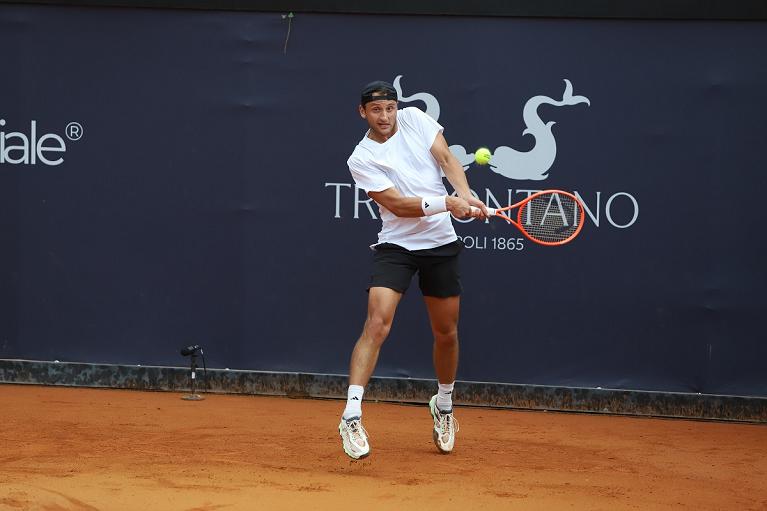 Federico Arnaboldi al Challenger di Napoli (Foto Master Group Sport)