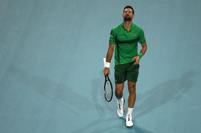 La perplessità di Djokovic (Getty Images)