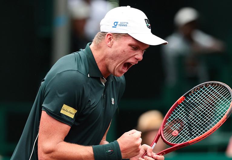 Un'esultanza di Jason Brooksby (foto profilo X ATPtour)