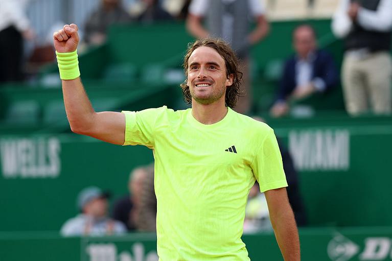 L'esultanza di Stefanos Tsitsipas (Getty Images)
