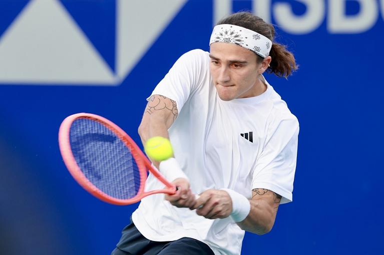 Il rovescio di Mattia Bellucci (Foto Abierto Mexicano)