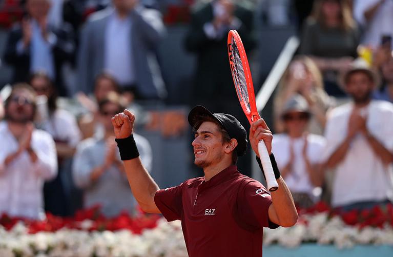 La gioia di Arnaldi a Madrid (Getty Images)