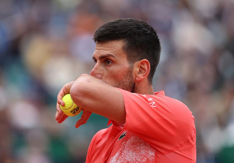 Un primo piano di Djokovic (Getty Images)