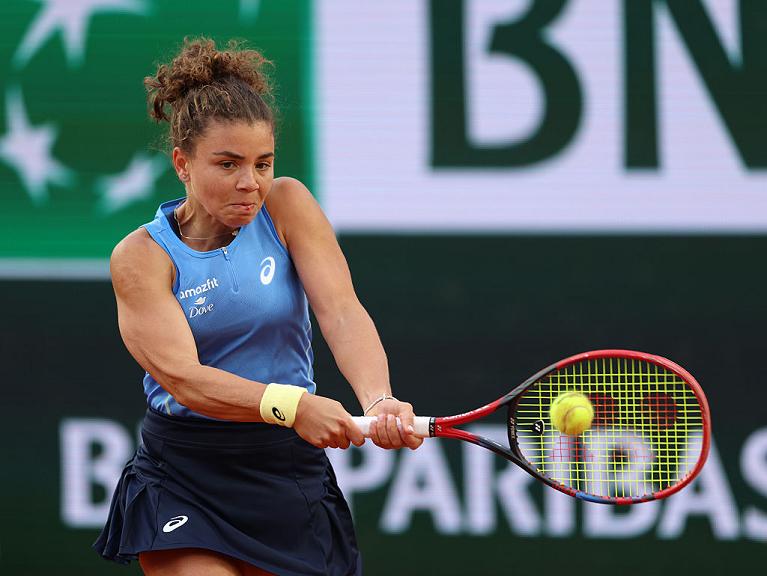 Jasmine Paolini in azione (foto Getty Images)