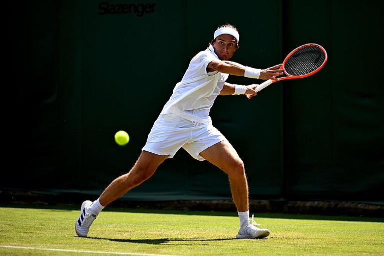 Il diritto di Mattia Bellucci a Wimbledon (Getty Images)