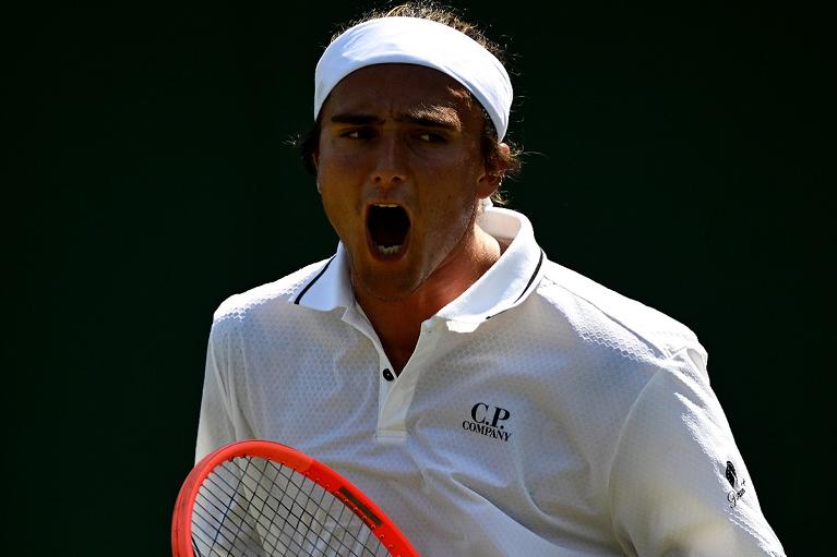 La grinta di Mattia Bellucci (foto Getty Images)