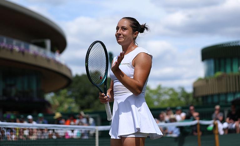 Una buffa espressione di Elisabetta Cocciaretto (foto Getty Images)