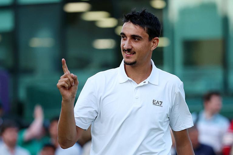 Wimbledon, la gioia di Lorenzo Sonego (Getty Images)