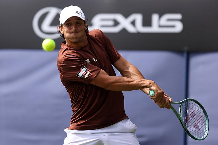 Darderi in azione di rovescio (Getty Images)