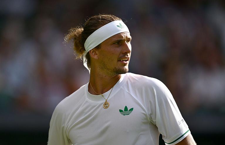 Un primo piano di Alexander Zverev (Getty Images)