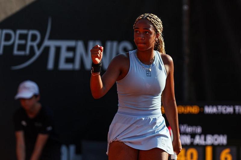 L'esultanza di Tyra Grant (foto Getty Images)