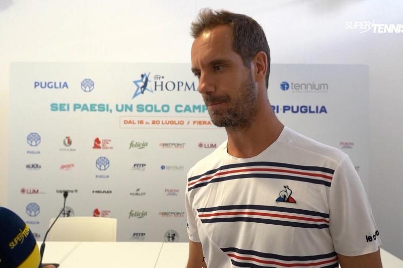 Richard Gasquet in Hopman Cup (Fotogramma dal video SuperTennis)