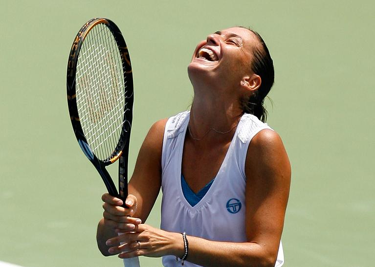 Flavia Pennetta a Cincinnati nel 2009 (Getty Images)