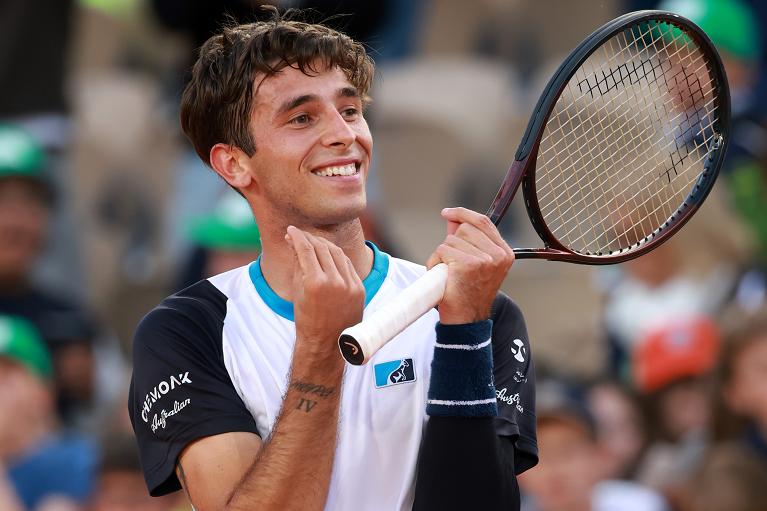 L'esultanza di Matteo Gigante al Roland Garros (Getty Images)