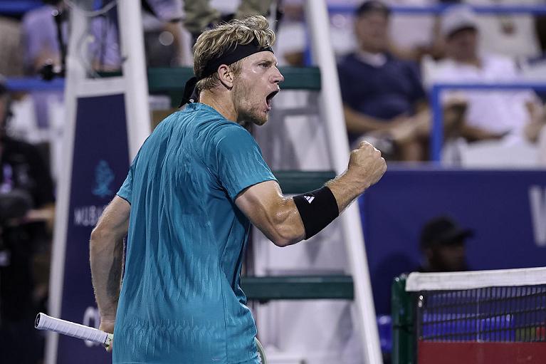 L'esultanza di Alejandro Davidovich Fokina a Washington (Getty Images)