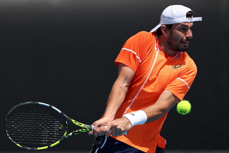 Zeppieri in azione col rovescio (Getty Images)