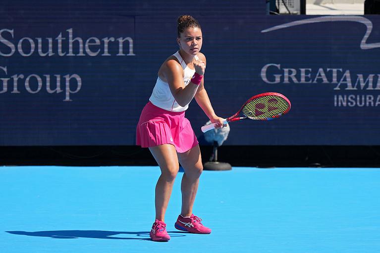 La grinta di Jasmine Paolini (foto Getty Images)