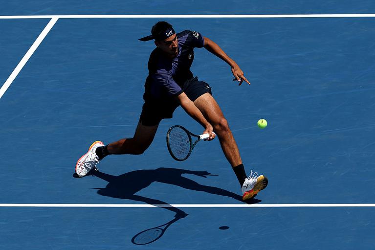 Lorenzo Sonego in azione (foto Getty Images)