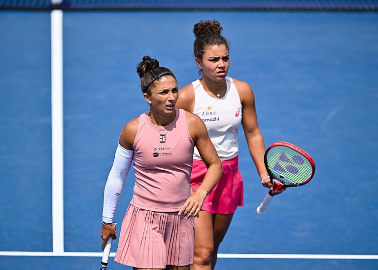 Sara Errani e Jasmine Paolini (foto Getty Images)