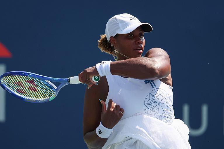 Taylor Townsend colpisce di diritto (foto Getty Images)