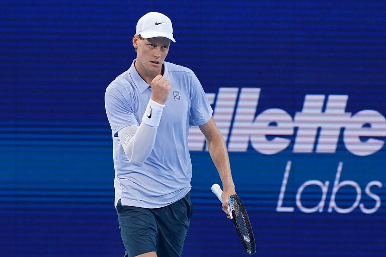 La grinta di Jannik Sinner (foto Getty Images)