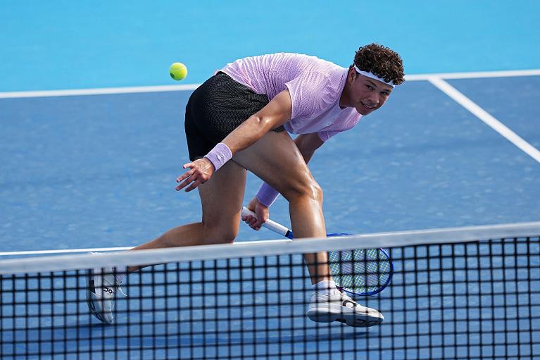 Ben Shelton in azione (foto Getty Images)