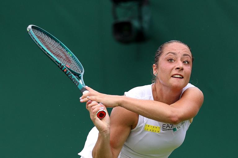 Elisabetta Cocciaretto in azione (foto Getty Images)