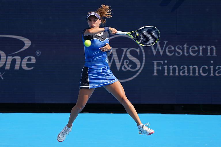 Lucia Bronzetti in azione (foto Getty Images)