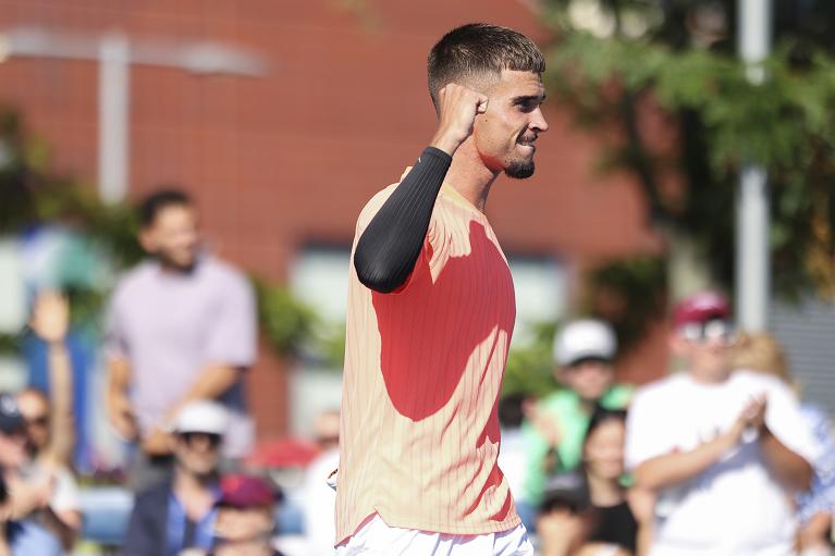 US Open, un'esultanza di Dino Prizmic (Foto USTA)