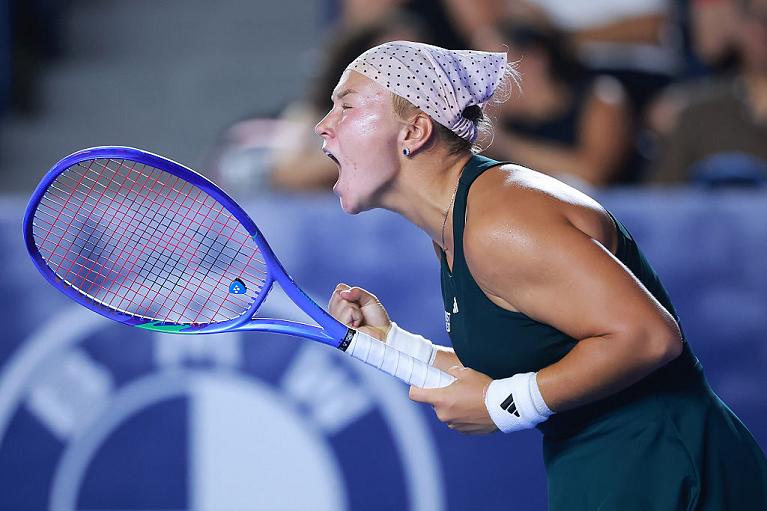 Un'esultanza di Diana Shnaider a Monterrey (Getty Images)