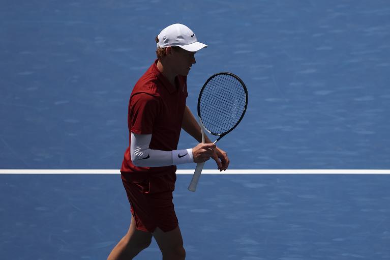 US Open, un'esultanza di Jannik Sinner (Foto USTA)