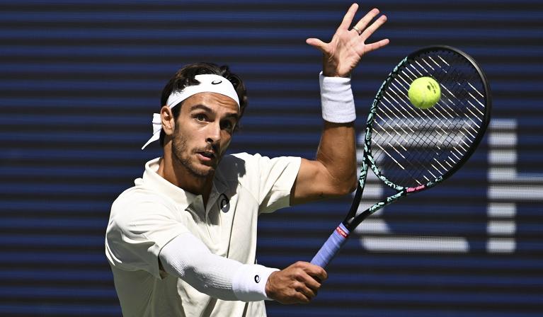 Lorenzo Musetti in azione (foto USTA)