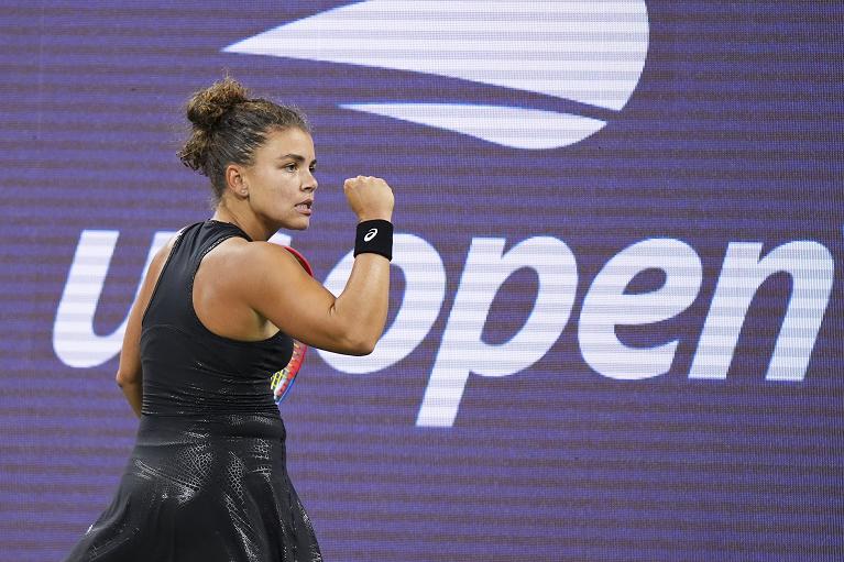L'esultanza di jasmine Paolini allo US Open (Foto USTA)