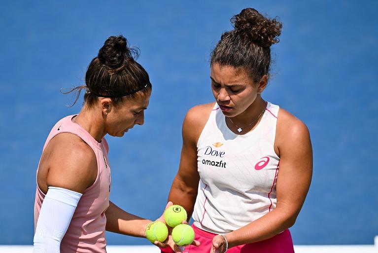 Sara Errani e Jasmine Paolini (foto Getty Images)