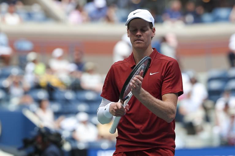 Jannik Sinner in azione allo US Open (Foto USTA)