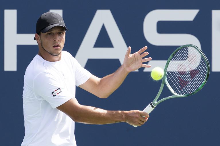 Luciano Darderi in azione allo US Open (Foto USTA)