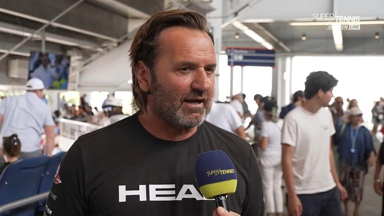 Simone Tartarini a SuperTennis (Fotogramma dal video)