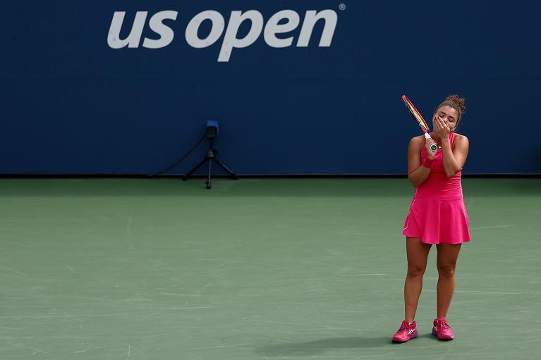 La delusione di Jasmine Paolini (foto Getty Images)
