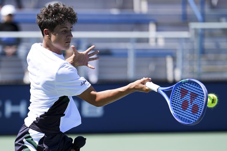 Michele Mecarelli in azione (foto USTA)