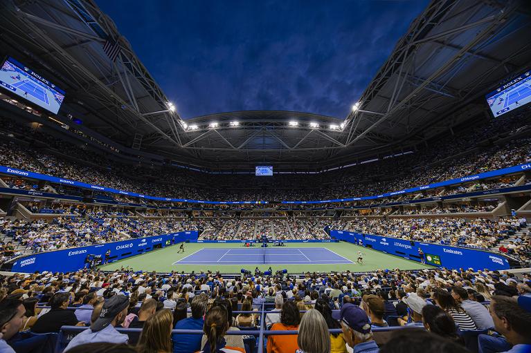 Una panoramica dell'Arthur Ashe Stadium (Foto USTA)
