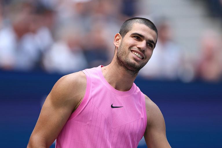 La felicità di Carlos Alcaraz (Getty Images)