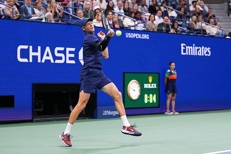 US Open, il diritto di Jannik Sinner (Foto USTA)