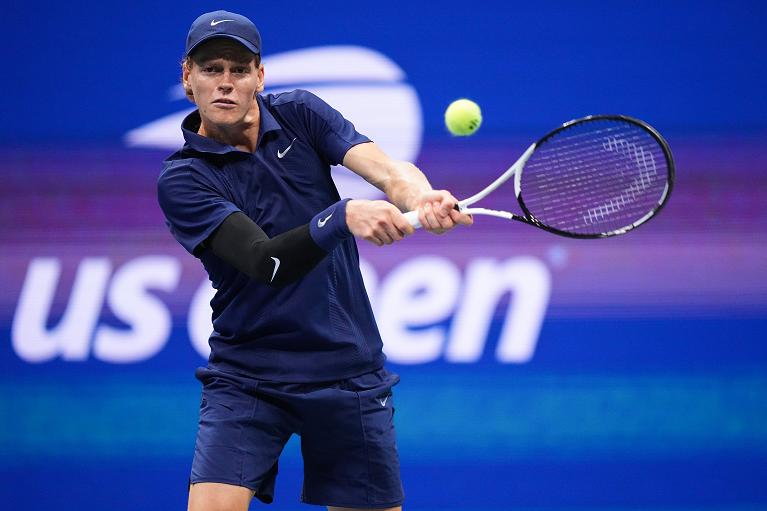 Jannik Sinner in azione allo US Open (Foto USTA)