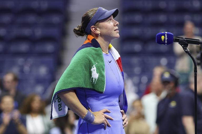 Amanda Anisimova dopo il successo su Naomi Osaka allo US Open (Foto USTA)