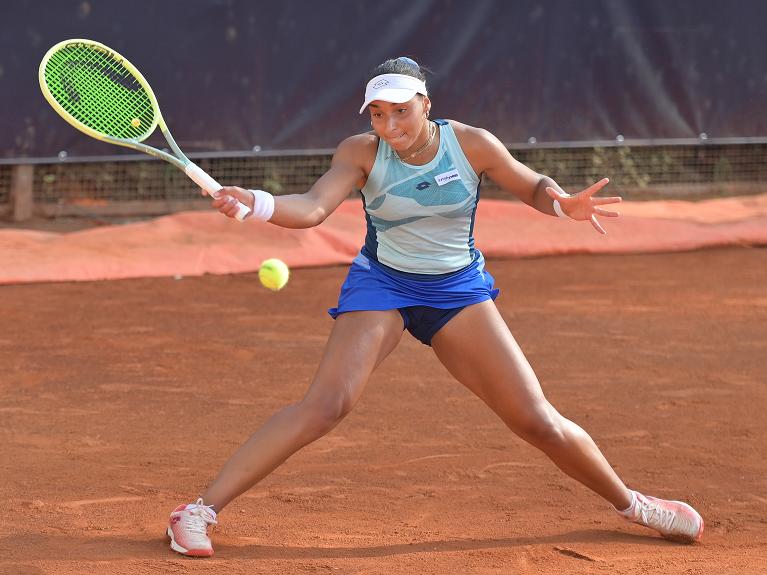 Jennifer Ruggeri in azione (foto Fioriti/FITP)